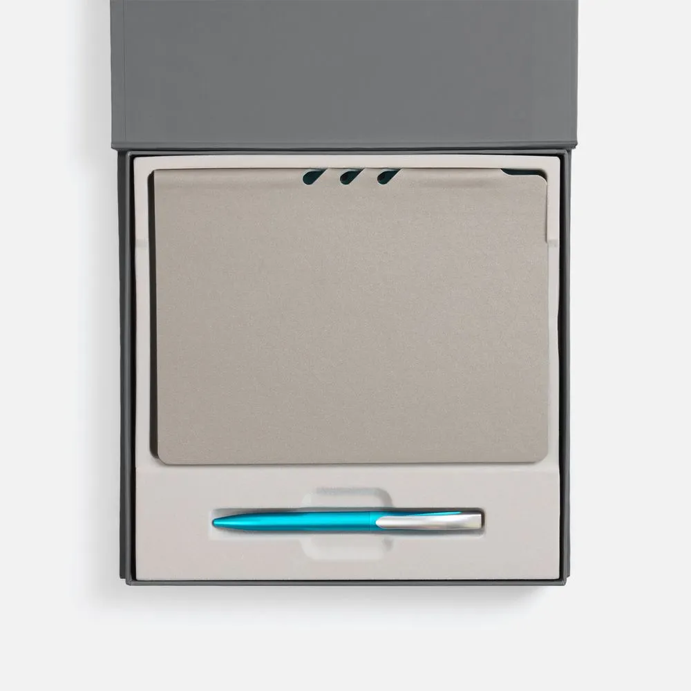 Набор Flexpen Grey, бирюзовый заказать онлайн с вашим дизайном на заказ в Москве и области