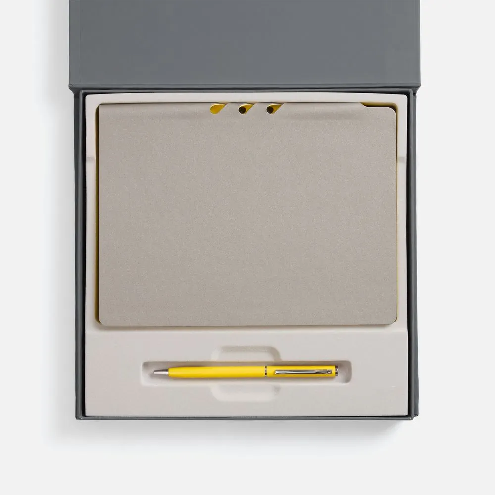 Набор Flexpen Grey, желтый заказать онлайн с вашим дизайном на заказ в Москве и области