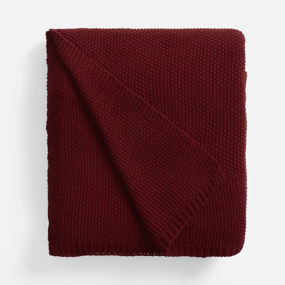 Плед Longview, темно-красный (винный) заказать онлайн с вашим дизайном на заказ в Москве и области