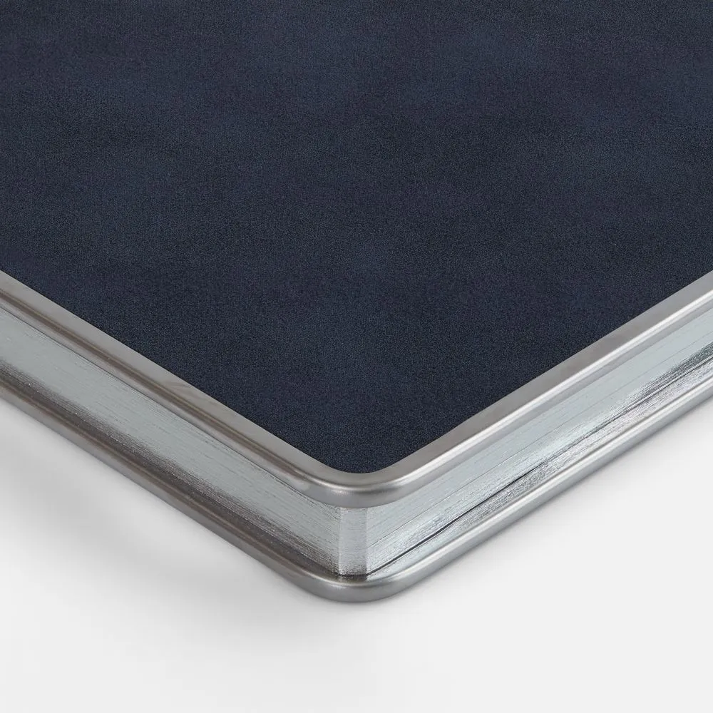 Ежедневник Metal Frame на заказ, датированный, синий заказать онлайн с вашим дизайном на заказ в Москве и области