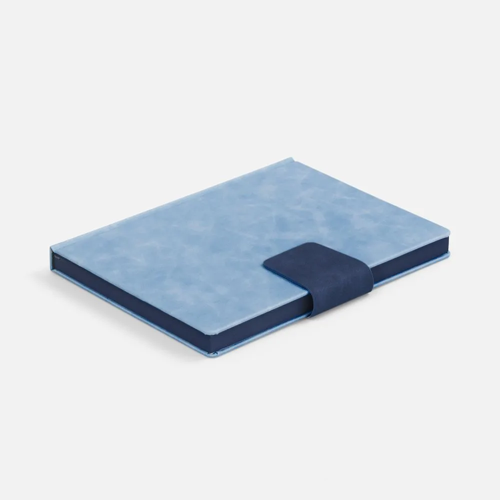 Ежедневник Grande Strap на заказ, датированный, голубой заказать онлайн с вашим дизайном на заказ в Москве и области