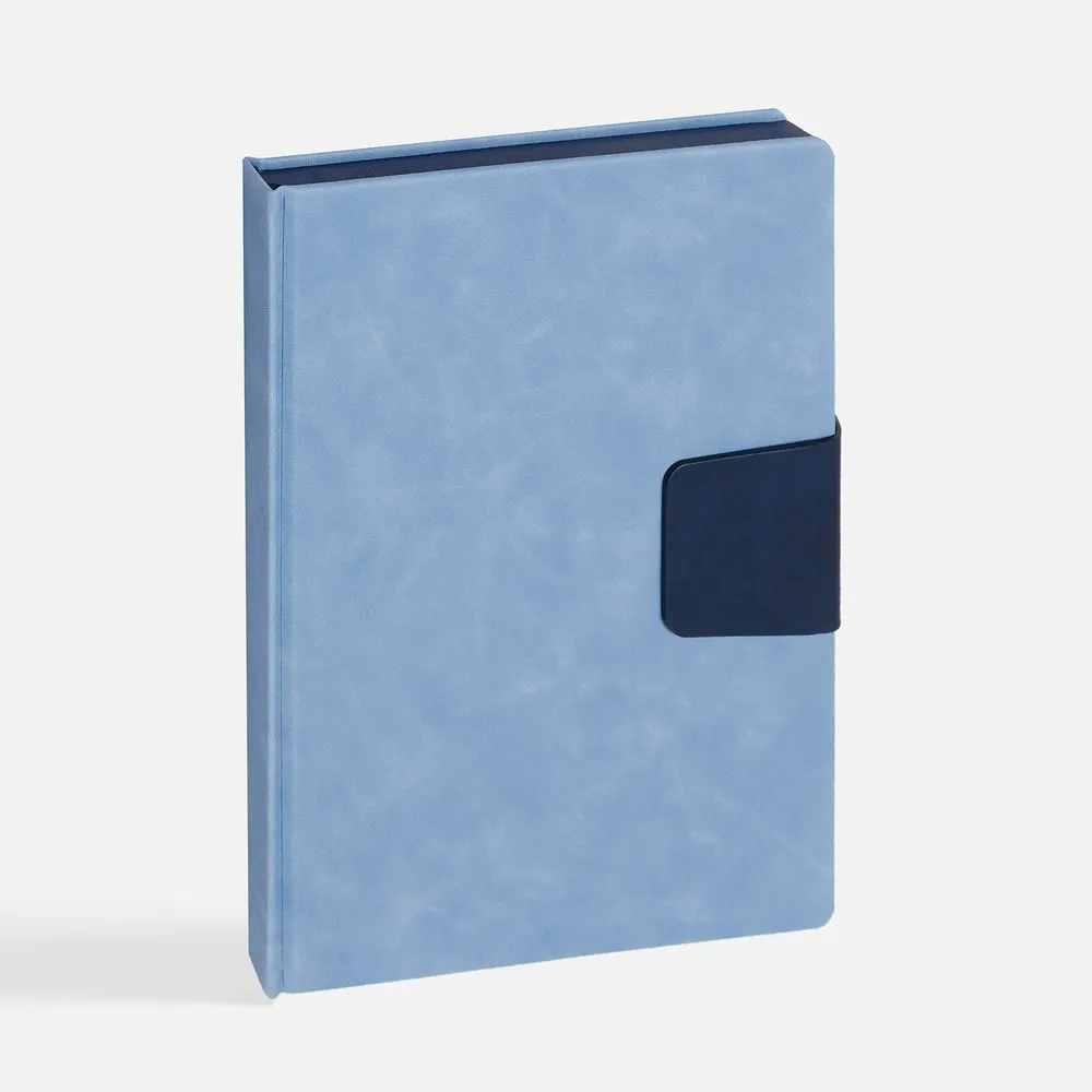 Ежедневник Grande Strap на заказ, датированный, голубой заказать онлайн с вашим дизайном на заказ в Москве и области