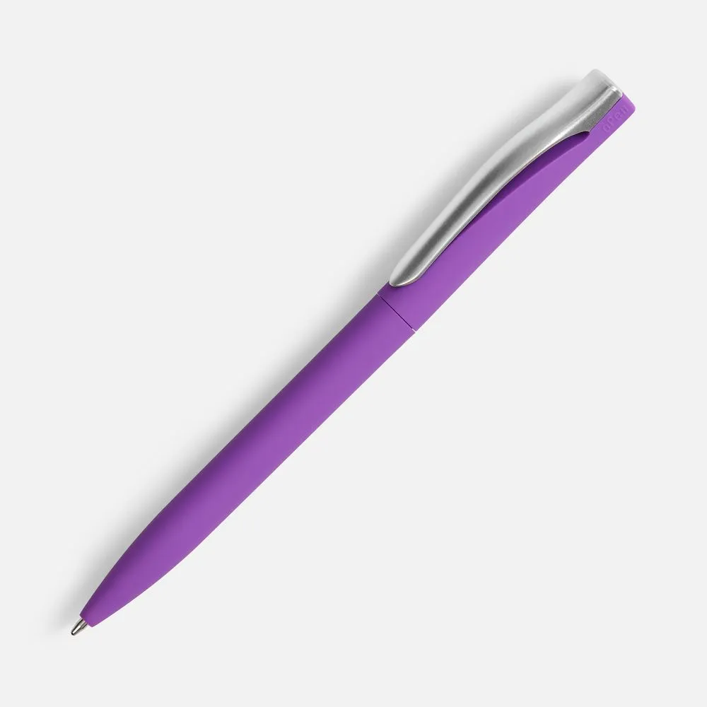 Ручка шариковая Pin Soft Touch, ver.2, фиолетовая заказать онлайн с вашим дизайном на заказ в Москве и области