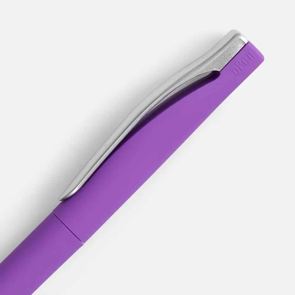 Ручка шариковая Pin Soft Touch, ver.2, фиолетовая заказать онлайн с вашим дизайном на заказ в Москве и области