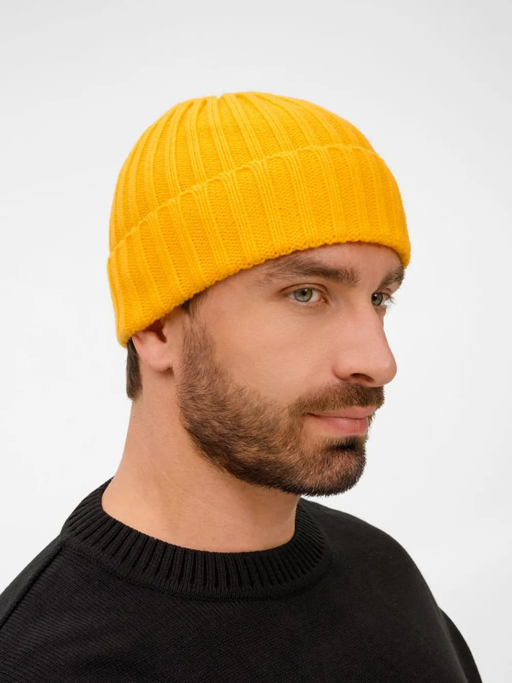 Шапка Faculty, желтая заказать онлайн с вашим дизайном на заказ в Москве и области