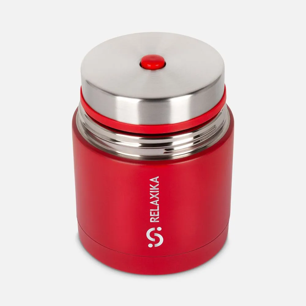 Термос для еды Relaxika 500, красный заказать онлайн с вашим дизайном на заказ в Москве и области