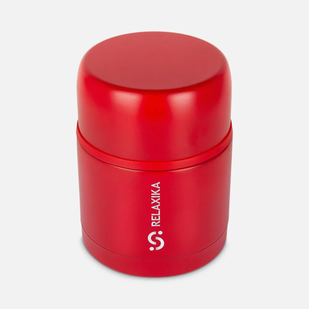 Термос для еды Relaxika 500, красный заказать онлайн с вашим дизайном на заказ в Москве и области