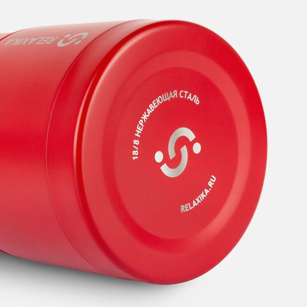 Термос для еды Relaxika 500, красный заказать онлайн с вашим дизайном на заказ в Москве и области