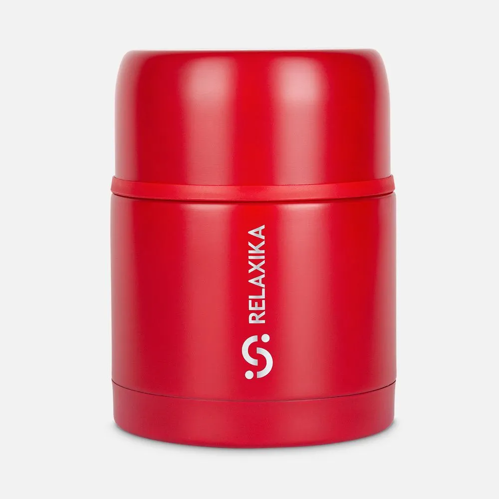 Термос для еды Relaxika 500, красный заказать онлайн с вашим дизайном на заказ в Москве и области