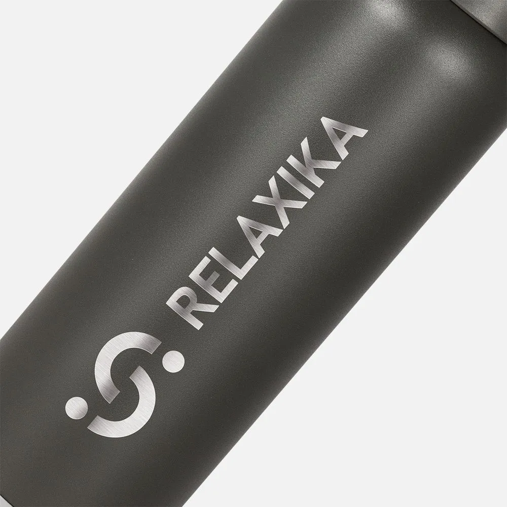 Термос Relaxika 1000 со стикерпаком, хаки заказать онлайн с вашим дизайном на заказ в Москве и области