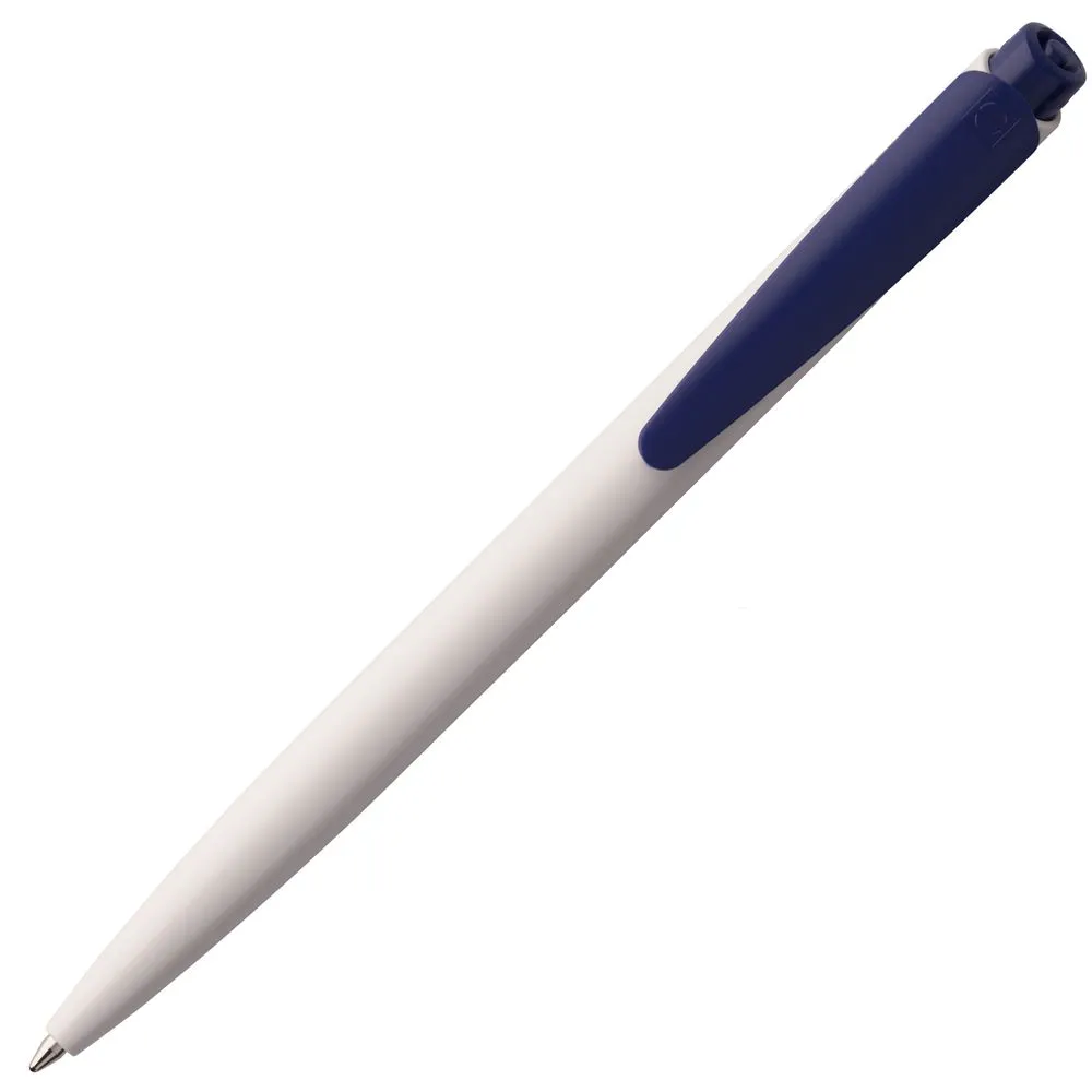 Ручка шариковая Senator Dart Polished, бело-синяя заказать онлайн с вашим дизайном на заказ в Москве и области
