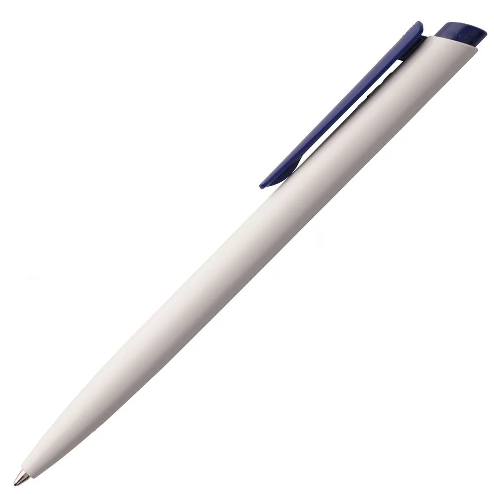 Ручка шариковая Senator Dart Polished, бело-синяя заказать онлайн с вашим дизайном на заказ в Москве и области