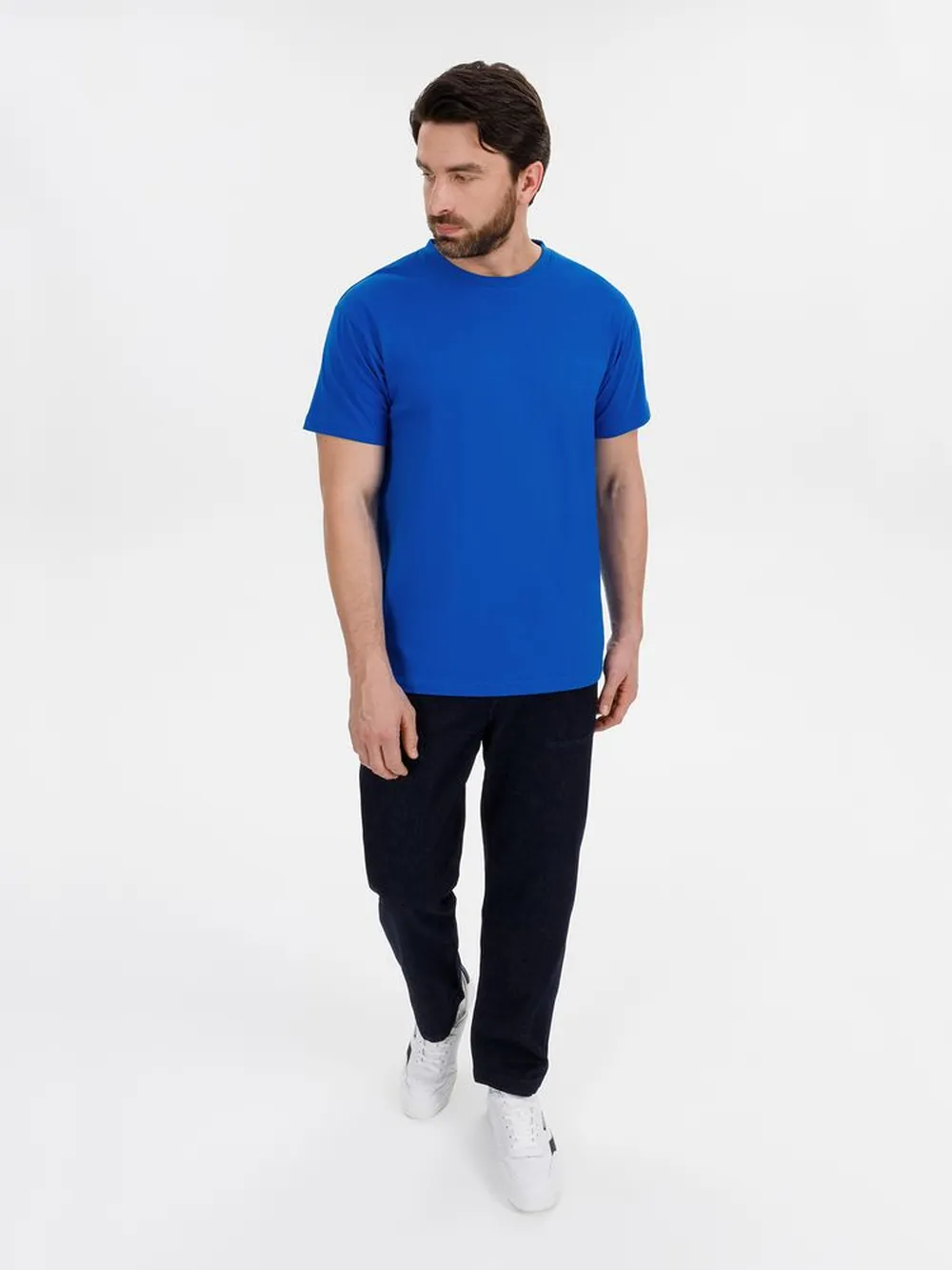 Футболка унисекс T-Bolka 180, синяя заказать онлайн с вашим дизайном на заказ в Москве и области