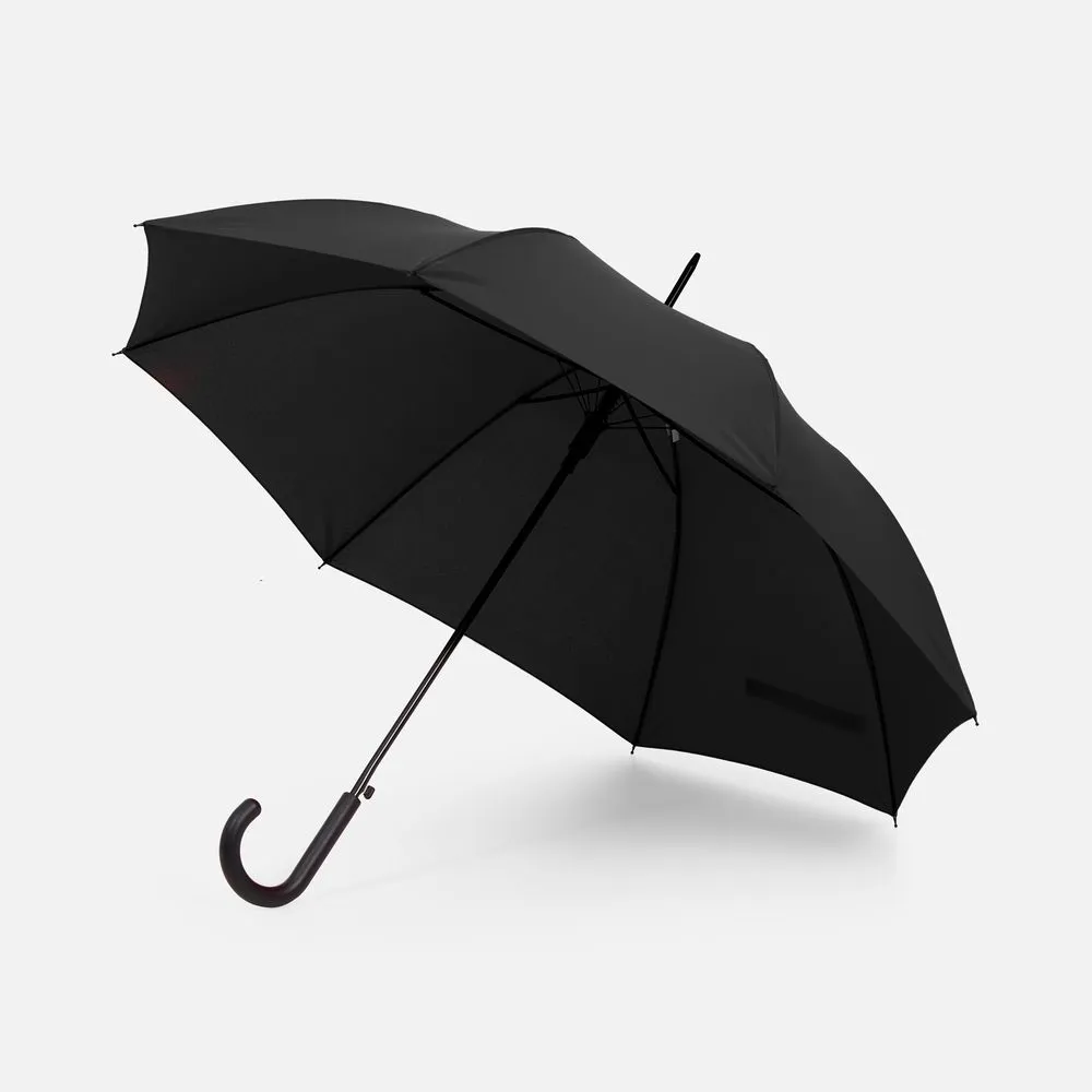 Зонт-трость Rainolla, черный заказать онлайн с вашим дизайном на заказ в Москве и области