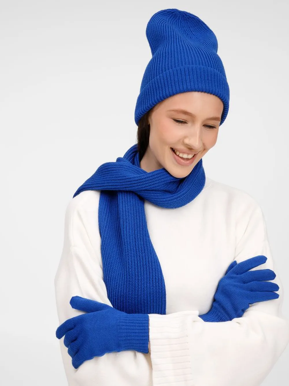 Перчатки Nobilis Mono, королевский синий заказать онлайн с вашим дизайном на заказ в Москве и области