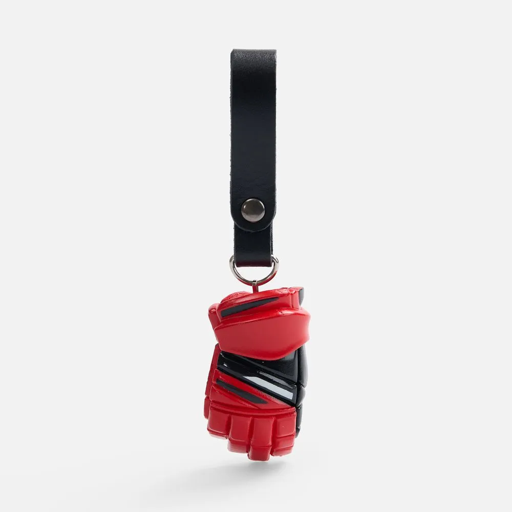 Брелок «Хоккейная перчатка», красный заказать онлайн с вашим дизайном на заказ в Москве и области
