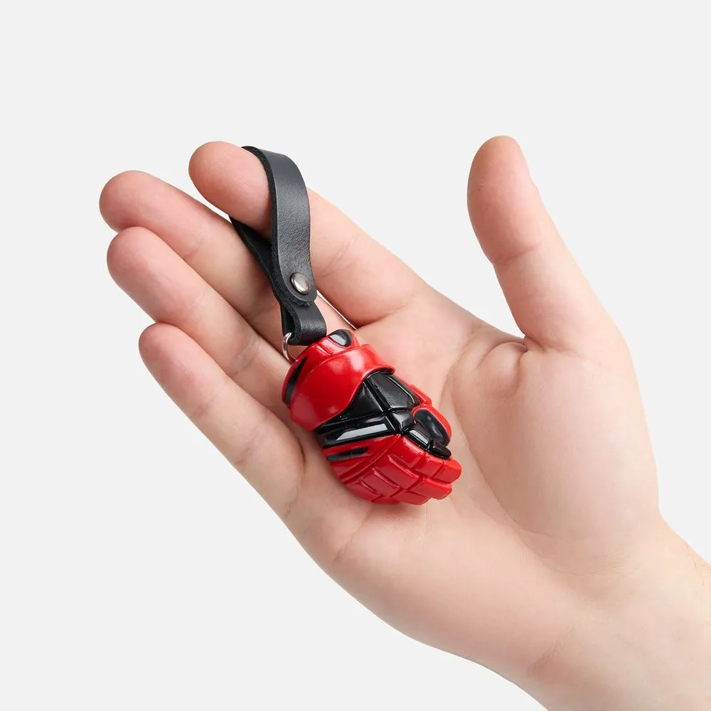 Брелок «Хоккейная перчатка», красный заказать онлайн с вашим дизайном на заказ в Москве и области