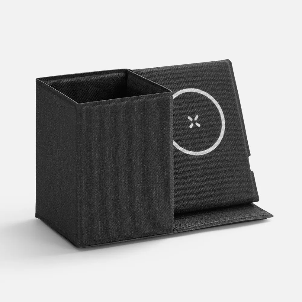 Складной органайзер с беспроводной зарядкой Midstream ver.2, серый заказать онлайн с вашим дизайном на заказ в Москве и области