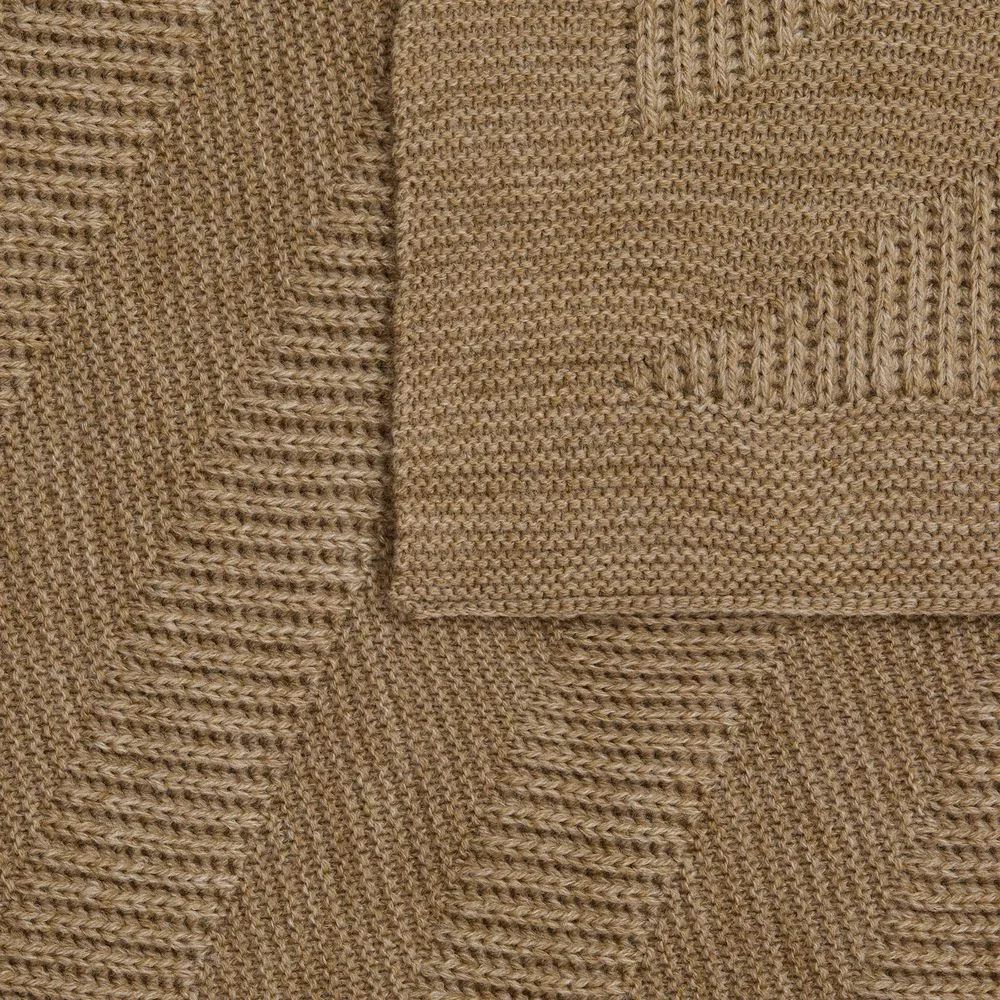 Плед Locus Solus, коричнево-бежевый меланж заказать онлайн с вашим дизайном на заказ в Москве и области