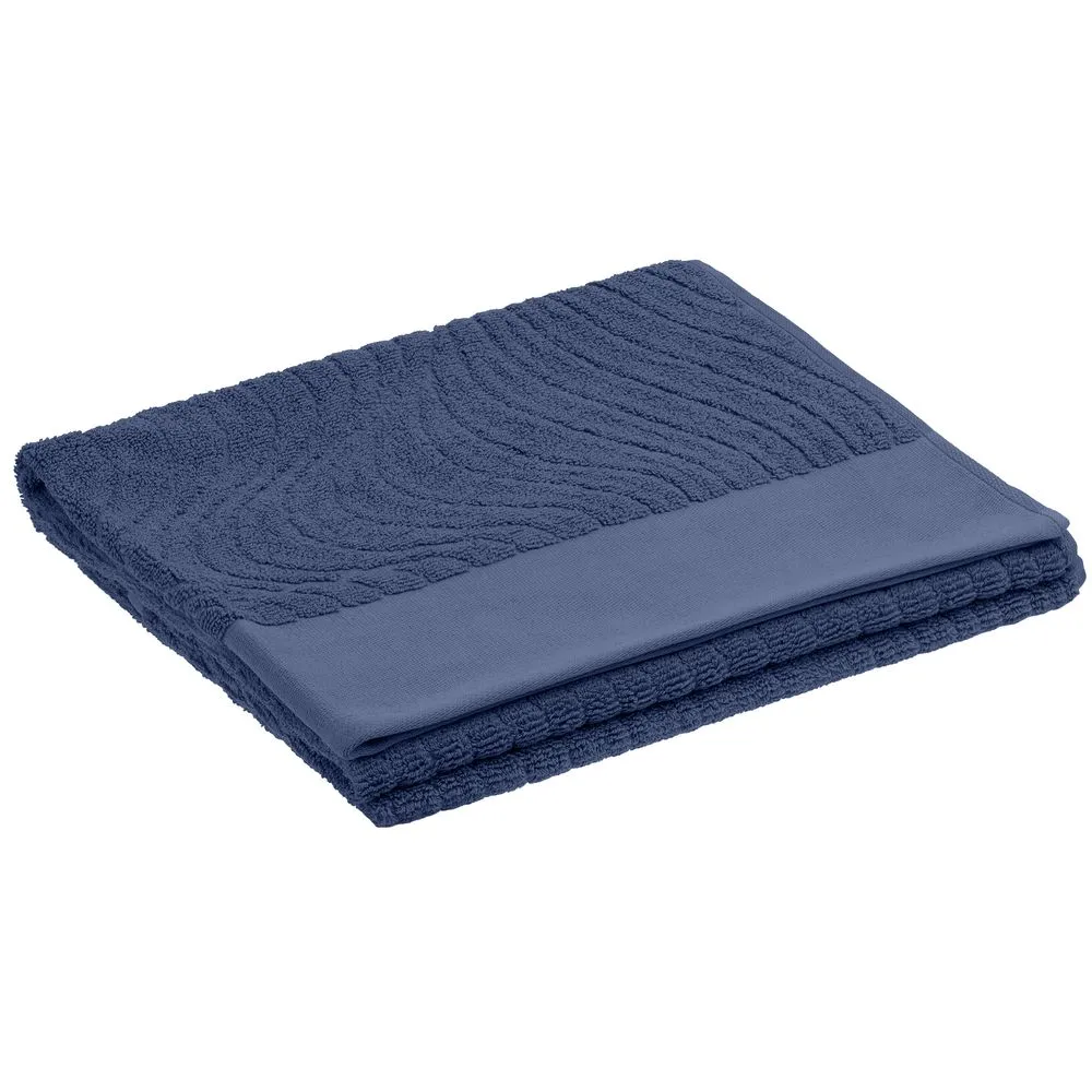 Полотенце New Wave, большое, синее заказать онлайн с вашим дизайном на заказ в Москве и области