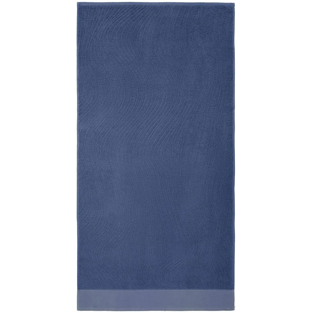 Полотенце New Wave, большое, синее заказать онлайн с вашим дизайном на заказ в Москве и области