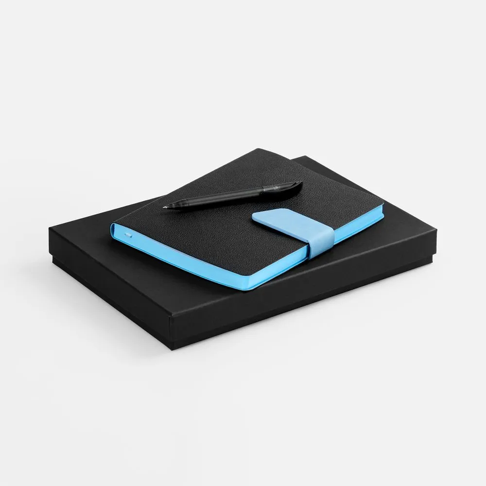 Набор Boom, черный с голубым заказать онлайн с вашим дизайном на заказ в Москве и области