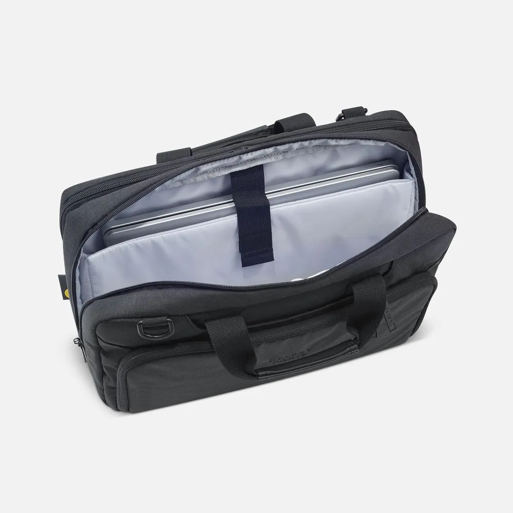 Сумка для ноутбука Esplanade, черная заказать онлайн с вашим дизайном на заказ в Москве и области