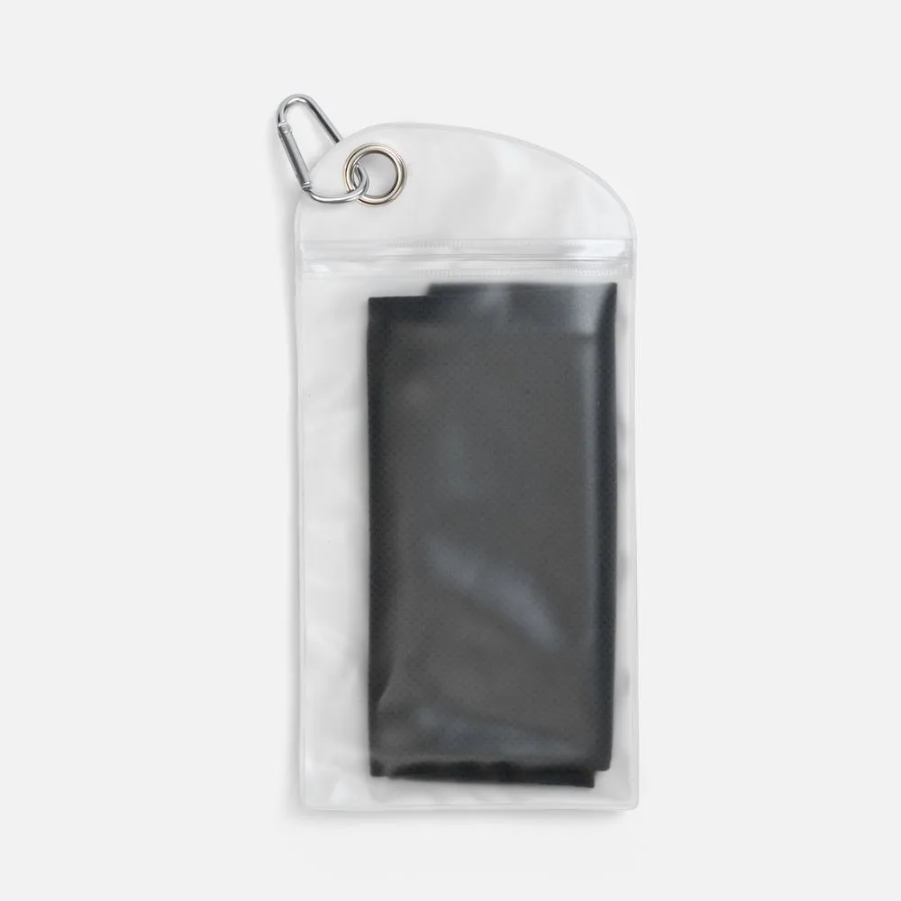 Охлаждающее полотенце Baffin, черное заказать онлайн с вашим дизайном на заказ в Москве и области