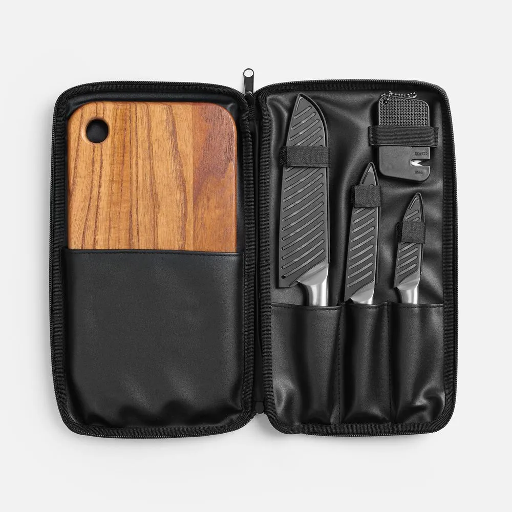 Набор для мяса Meateam с ножами и разделочной доской заказать онлайн с вашим дизайном на заказ в Москве и области