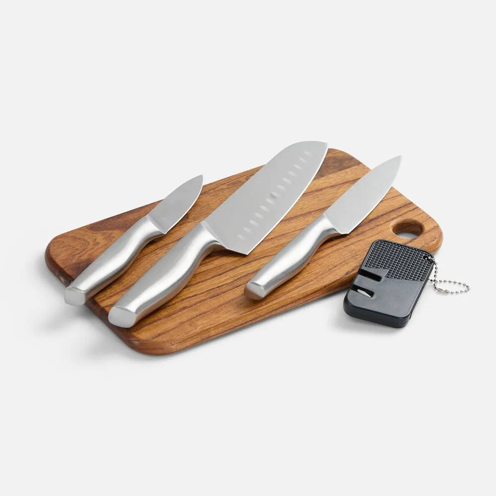 Набор для мяса Meateam с ножами и разделочной доской заказать онлайн с вашим дизайном на заказ в Москве и области