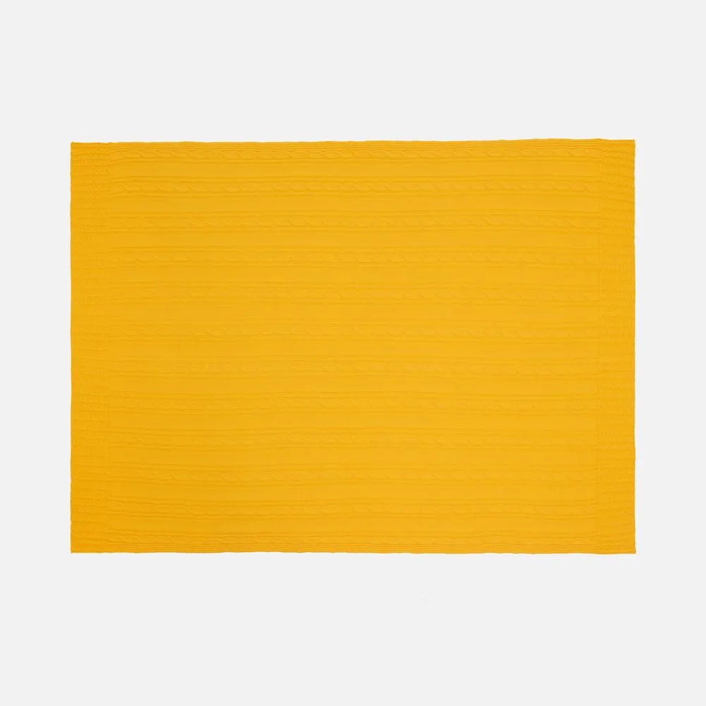 Плед Remitti, желтый заказать онлайн с вашим дизайном на заказ в Москве и области