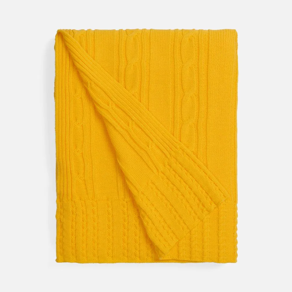 Плед Remitti, желтый заказать онлайн с вашим дизайном на заказ в Москве и области