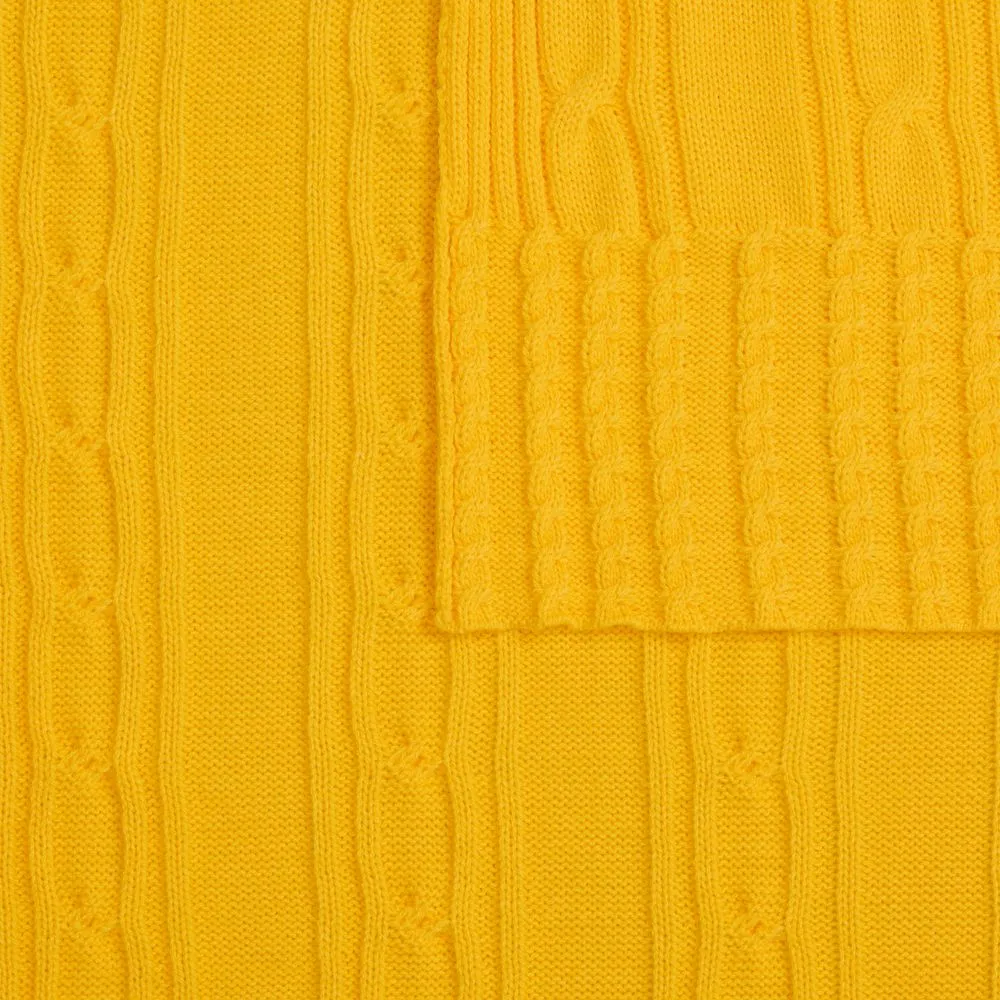 Плед Remitti, желтый заказать онлайн с вашим дизайном на заказ в Москве и области