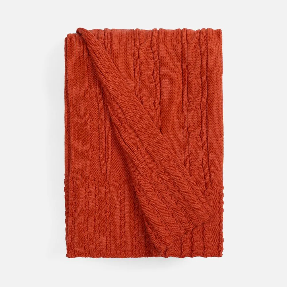 Плед Remitti, оранжевый (морковь) заказать онлайн с вашим дизайном на заказ в Москве и области