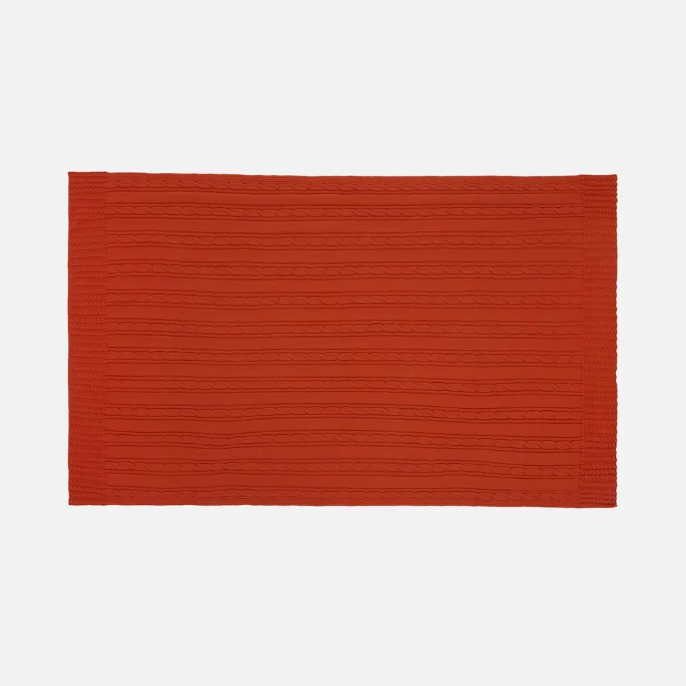 Плед Remitti, оранжевый (морковь) заказать онлайн с вашим дизайном на заказ в Москве и области