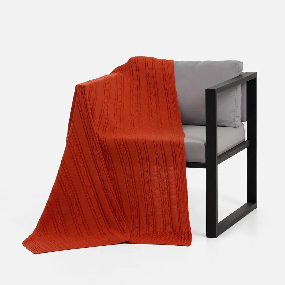 Плед Remitti, оранжевый (морковь) заказать онлайн с вашим дизайном на заказ в Москве и области