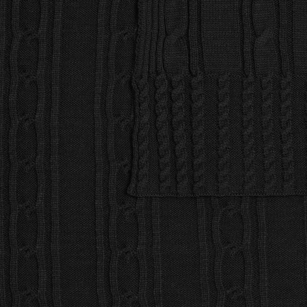 Плед Remitti, черный заказать онлайн с вашим дизайном на заказ в Москве и области