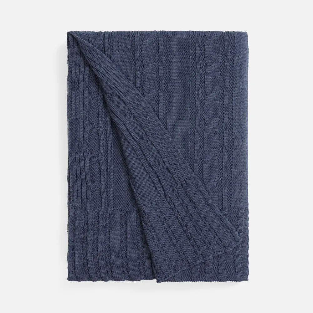 Плед Remitti, серо-синий (сланец) заказать онлайн с вашим дизайном на заказ в Москве и области