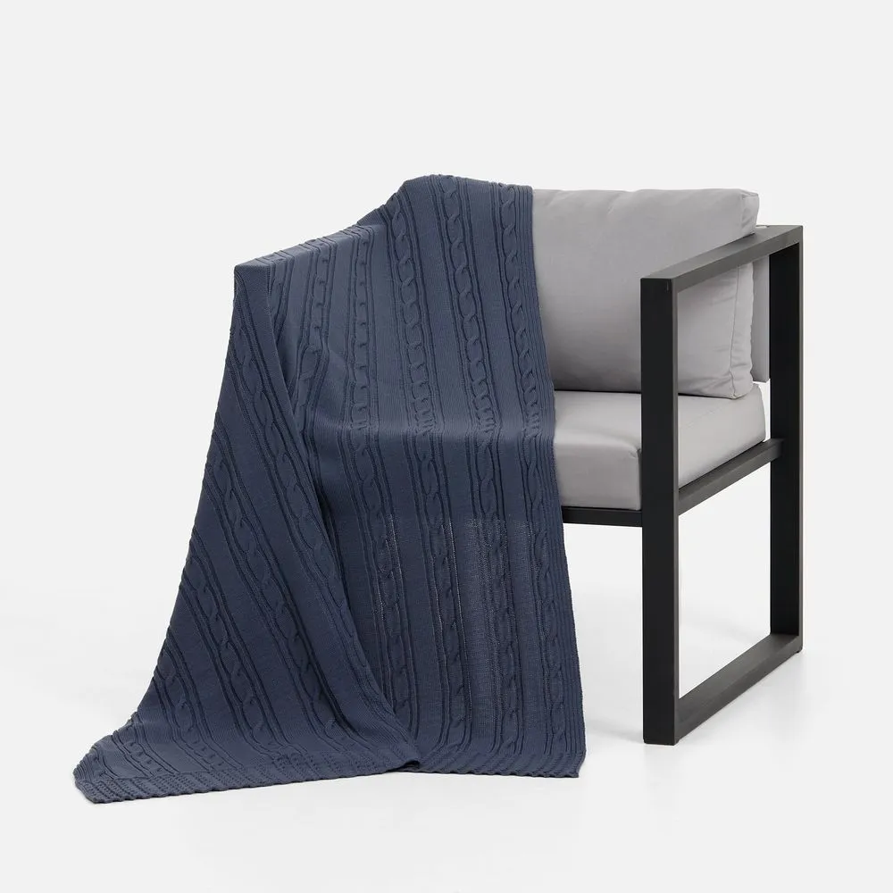 Плед Remitti, серо-синий (сланец) заказать онлайн с вашим дизайном на заказ в Москве и области