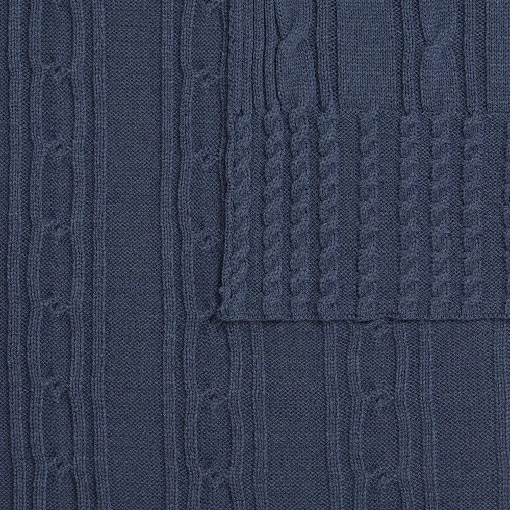 Плед Remitti, серо-синий (сланец) заказать онлайн с вашим дизайном на заказ в Москве и области