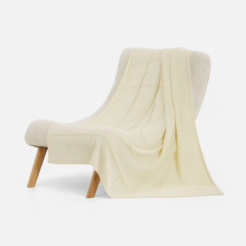 Плед Chainfield, белый (молочный) заказать онлайн с вашим дизайном на заказ в Москве и области