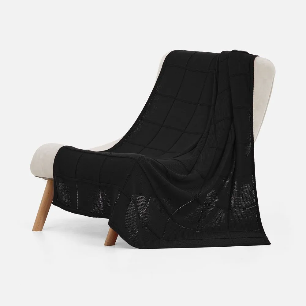 Плед Chainfield, черный заказать онлайн с вашим дизайном на заказ в Москве и области