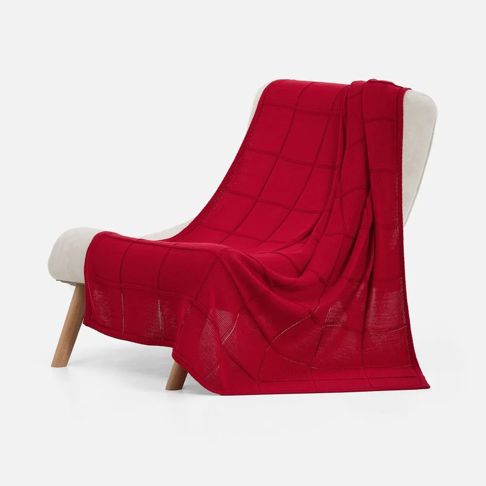 Плед Chainfield, красный заказать онлайн с вашим дизайном на заказ в Москве и области