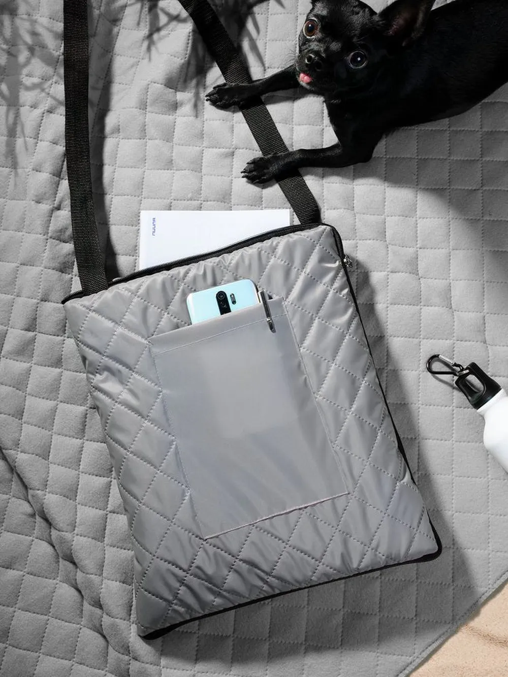 Плед для пикника Soft & Dry, серый заказать онлайн с вашим дизайном на заказ в Москве и области