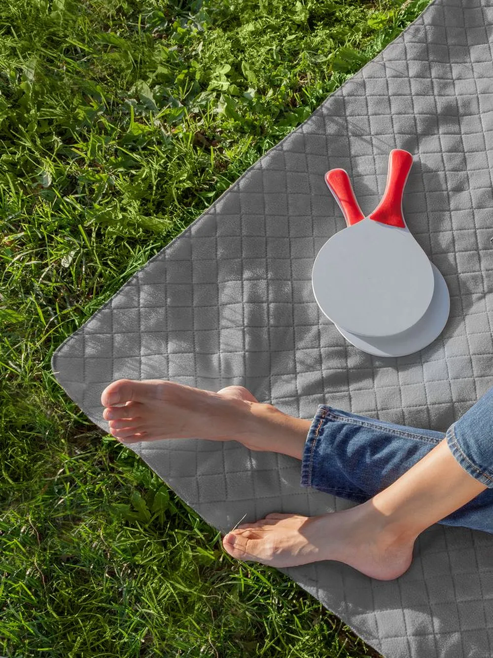 Плед для пикника Soft & Dry, серый заказать онлайн с вашим дизайном на заказ в Москве и области