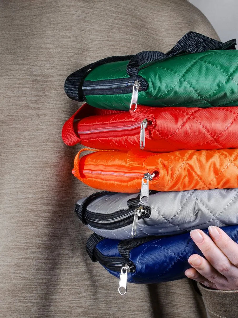 Плед для пикника Soft & Dry, серый заказать онлайн с вашим дизайном на заказ в Москве и области