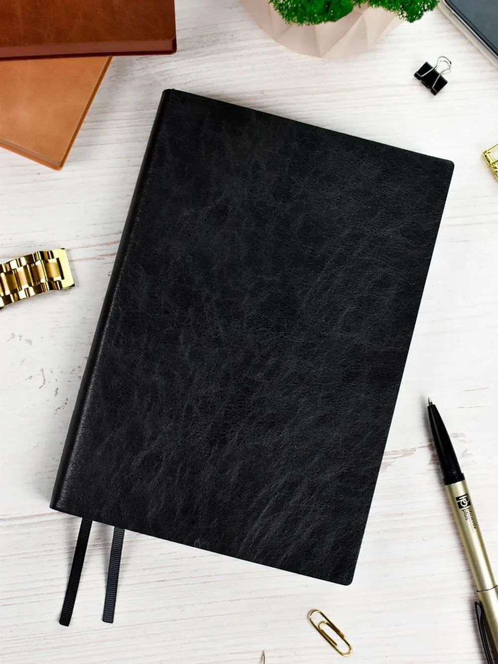 Ежедневник Merida, датированный, черный заказать онлайн с вашим дизайном на заказ в Москве и области