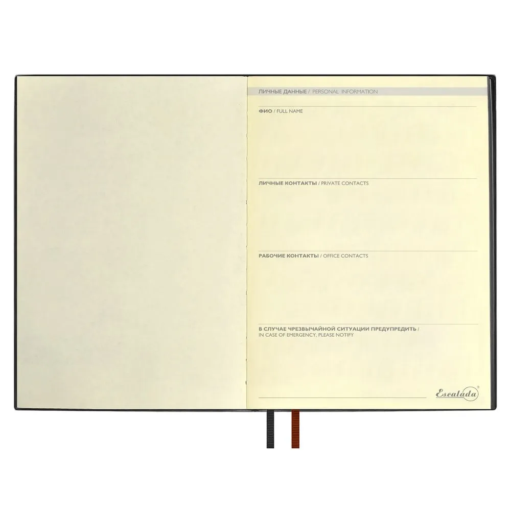 Ежедневник Avila, недатированный, черный заказать онлайн с вашим дизайном на заказ в Москве и области