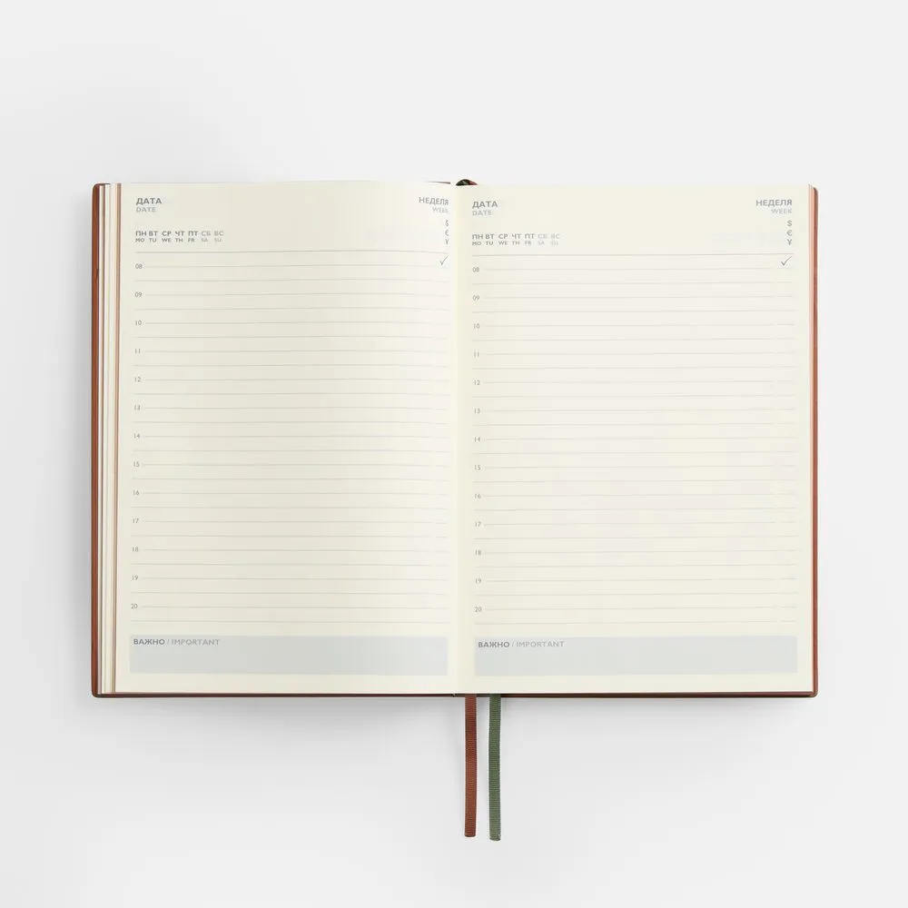 Ежедневник Avila, недатированный, зеленый заказать онлайн с вашим дизайном на заказ в Москве и области