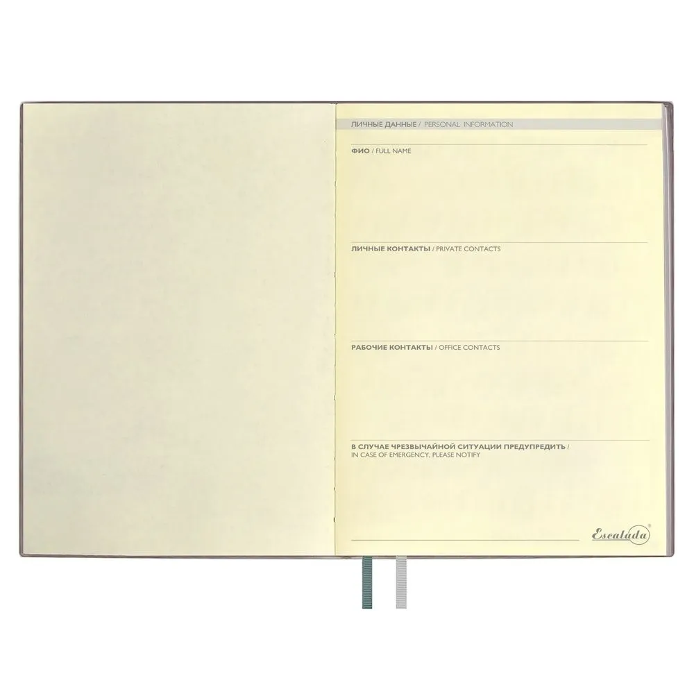 Ежедневник Avila, недатированный, серый заказать онлайн с вашим дизайном на заказ в Москве и области